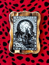 Load image into Gallery viewer, Ornate Rectangular Plaque with "Taking the Hand of Darkness" Print
