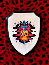 Load image into Gallery viewer, Skull and Dagger Shield Plaque