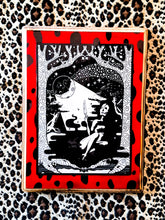 Load image into Gallery viewer, Red Spotted Rectangular Plaque with "A Light in the Dead of Night" Print