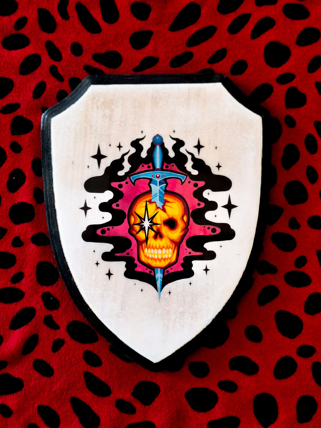 Skull and Dagger Shield Plaque