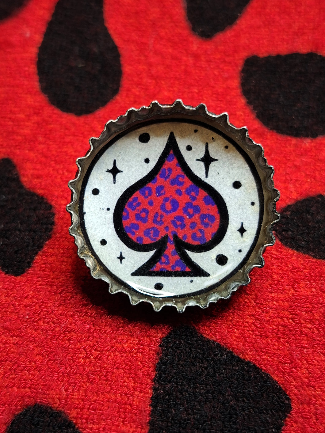 Recycled Bottle Cap Pin